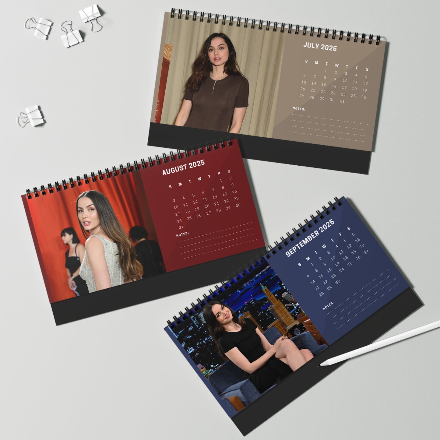 Ana de Armas 2025 Desk Calendar | Ana de Armasalendar | Fan Gift