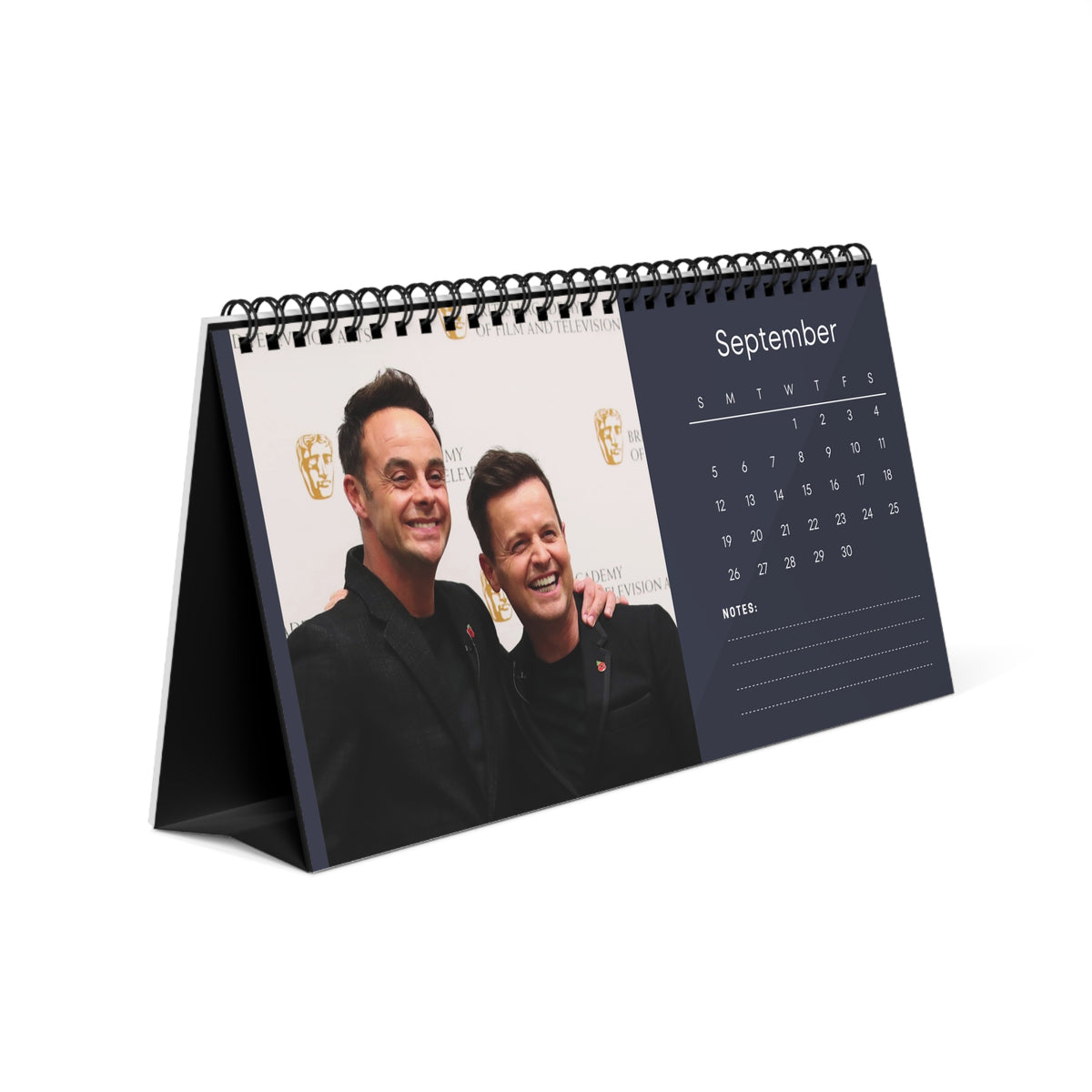 Ant & Dec 2027 Desk Calendar Vol 3 | Spiral Bound Photo Calendar | Fan Gift
