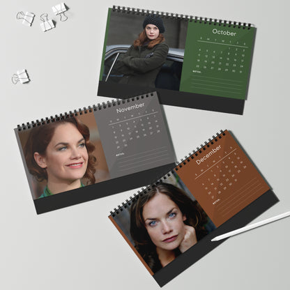Ruth Wilson 2026 Desk Calendar | Celebrity Spiral Bound Photo Calendar | Fan Collectible Gift | Stylish Desk & Office Décor