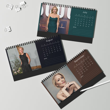 Gillian Anderson 2026 Desk Calendar | The X-Files & The Crown Actress | Celebrity Gift | Office Decor