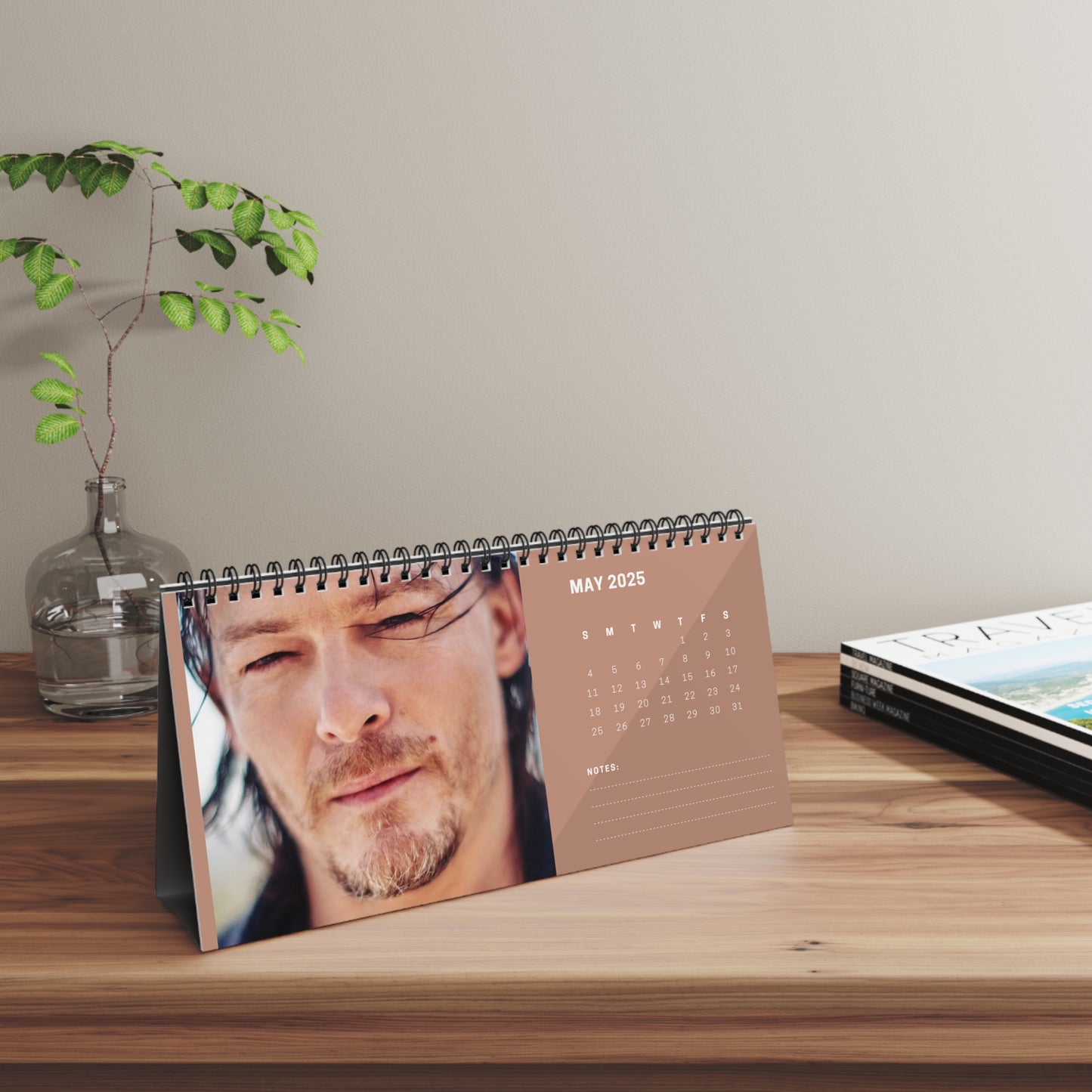 Norman Reedus 2025 Desk Calendar | Norman Reedus Calendar | Fan Gift