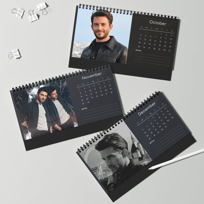 Jonathan Bailey 2026 Desk Calendar | Premium Spiral Bound Celebrity Photo Calendar | Collectible Fan Gift | Stylish Desk & Office Décor