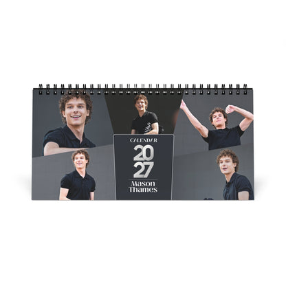 Mason Thames 2027 Desk Calendar Vol 2 | Spiral Bound Photo Calendar | Fan Gift