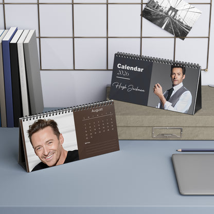 Hugh Jackman 2026 Vol 2 Desk Calendar | Celebrity Photo Calendar | Star Gift | Desk Décor