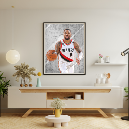 Damian Lillard Matte Paper Poster, Frames & Hanger