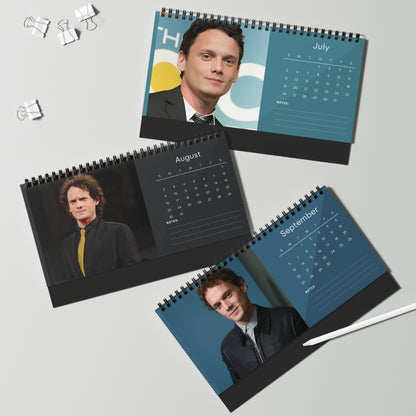Anton Yelchin 2026 Desk Calendar | Star Trek Actor Gift | Hollywood Star Planner | Movie Memorabilia | Tribute Calendar