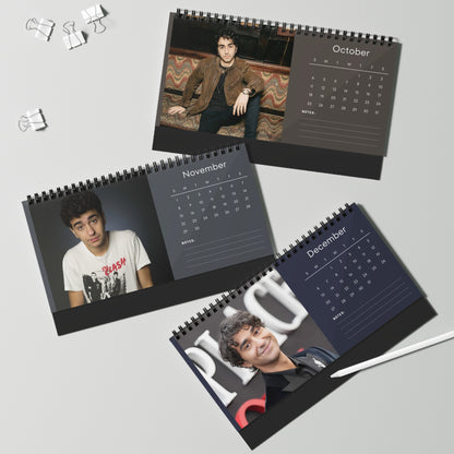 Alex Wolff 2026 Desk Calendar | Hereditary  Jumanji Actor Planner | Movie Star Gift | TV  Film Decor | 2026 Calendar