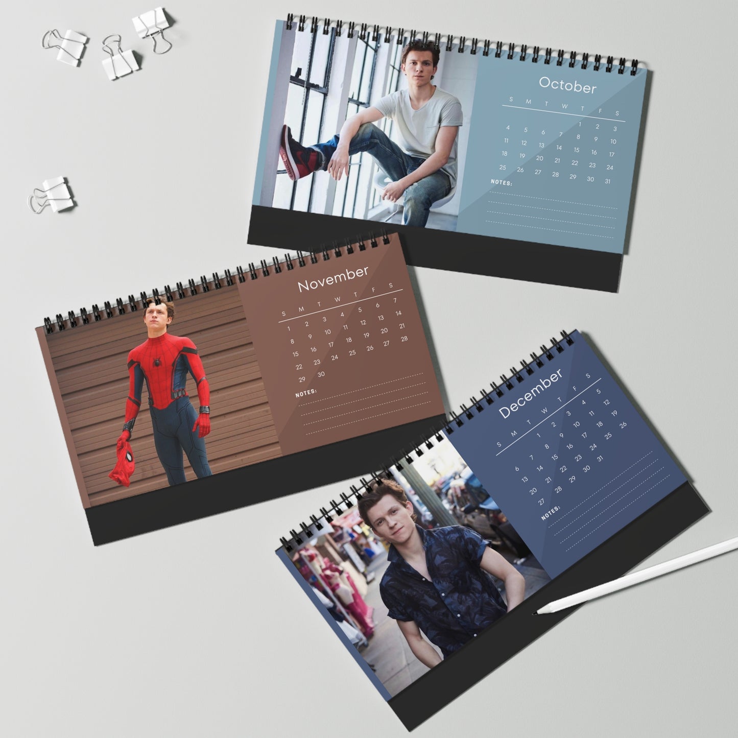 Tom Holland 2026 Desk Calendar - DONT PUSH