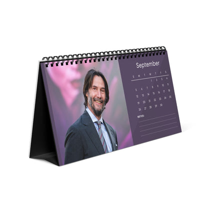Keanu Reeves 2027 Desk Calendar Vol 4 | Spiral Bound Photo Calendar | Fan Gift