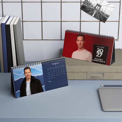 Benedict Cumberbatch 2027 Desk Calendar Vol 3 | Spiral Bound Photo Calendar | Fan Gift