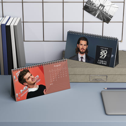 Andrew Garfield 2027 Desk Calendar Vol 3 | Spiral Bound Photo Calendar | Fan Gift