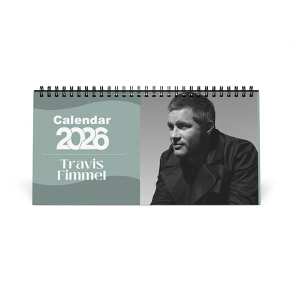 Travis Fimmel 2026 Desk Calendar | Celebrity Spiral Bound Photo Calendar | Fan Collectible Gift | Stylish Desk & Office Décor