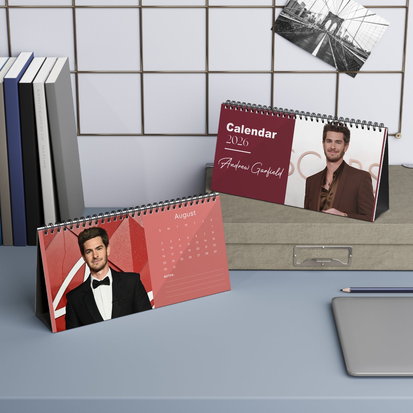 Andrew Garfield 2026 Desk Calendar |  Celebrity Gift | Office Decor