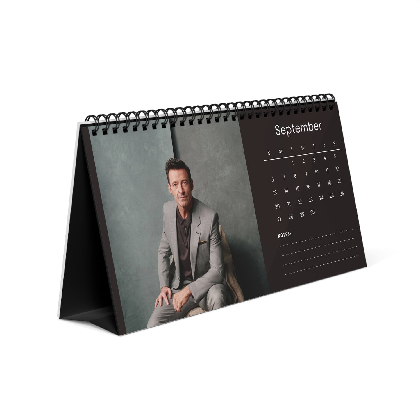 Hugh Jackman 2026 Vol 2 Desk Calendar | Celebrity Photo Calendar | Star Gift | Desk Décor