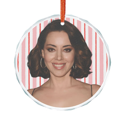 Aubrey Plaza Christmas Ornament | Celebrity Fan Gift Keepsake