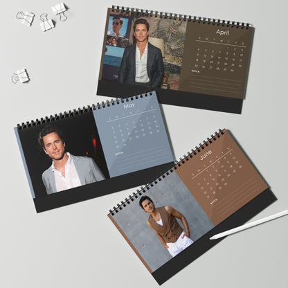 Matt Bomer 2027 Desk Calendar Vol 4 | Spiral Bound Photo Calendar | Fan Gift