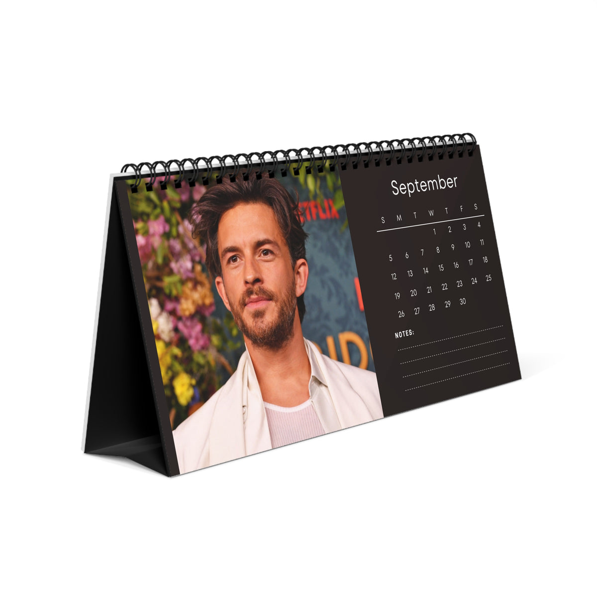 Jonathan Bailey 2027 Desk Calendar Vol 3 | Spiral Bound Photo Calendar | Fan Gift