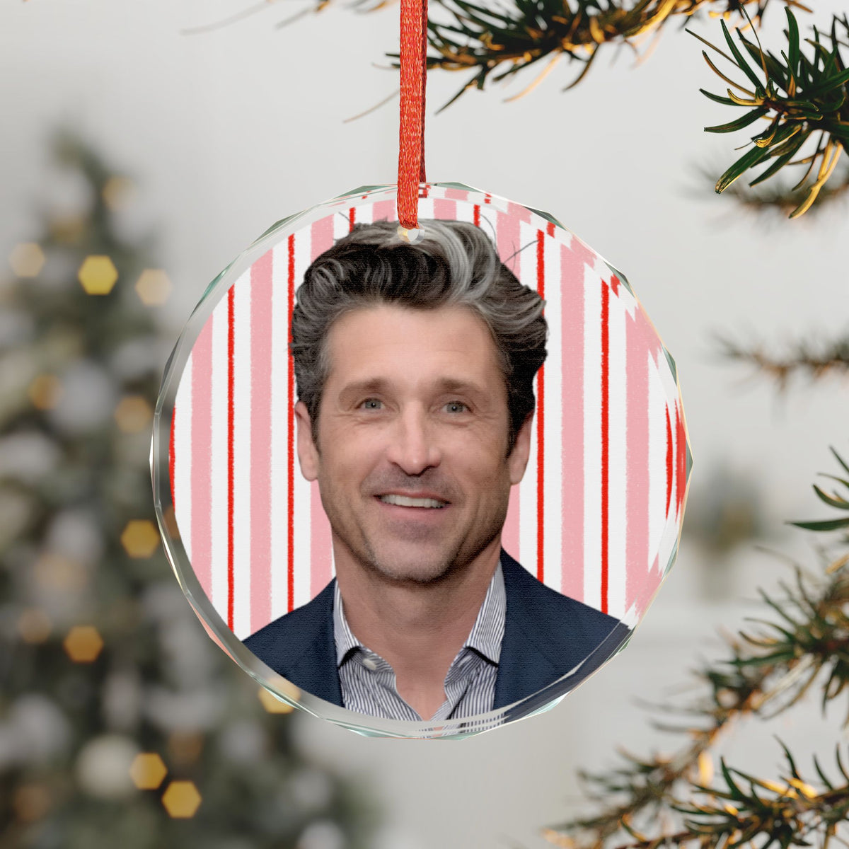 Patrick Dempsey Christmas Ornament | Celebrity Fan Gift Keepsake