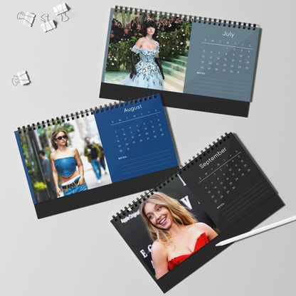 Sydney Sweeney 2026 Desk Calendar | Celebrity Photo Calendar | Hollywood Actress | Glam Desk Accessory & Fan Gift