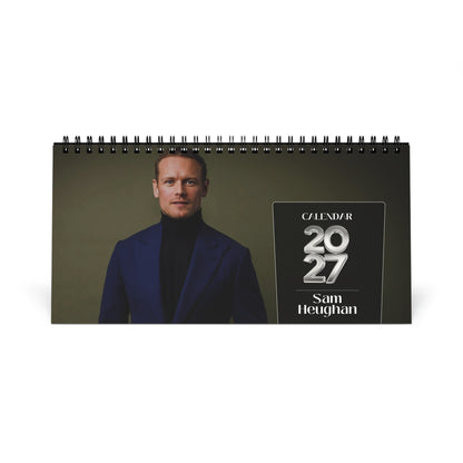 Sam Heughan 2027 Desk Calendar Vol 2 | Spiral Bound Photo Calendar | Fan Gift