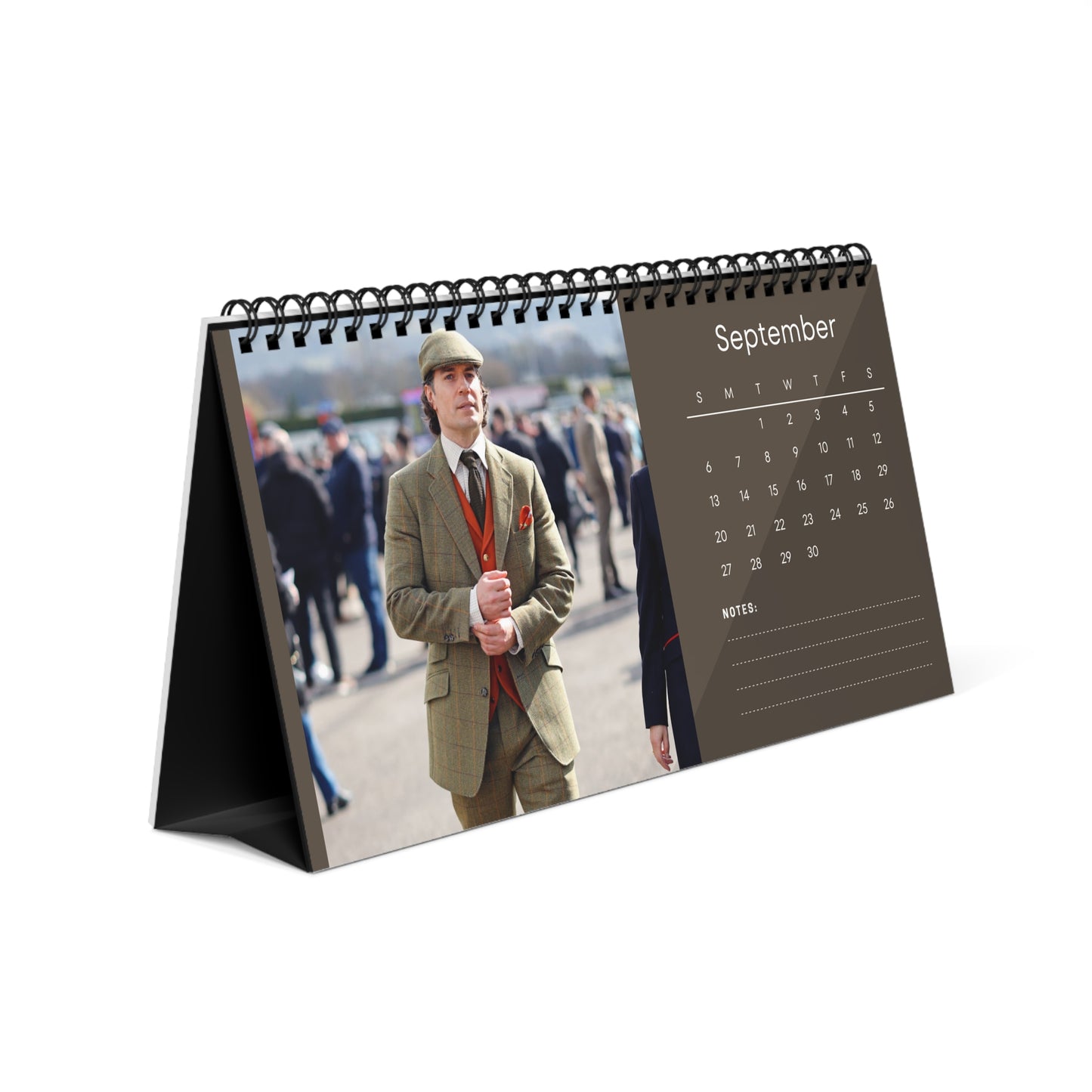 Henry Cavill 2026 Desk Calendar | Premium Spiral Bound Celebrity Photo Calendar | Collectible Fan Gift | Stylish Desk & Office Décor
