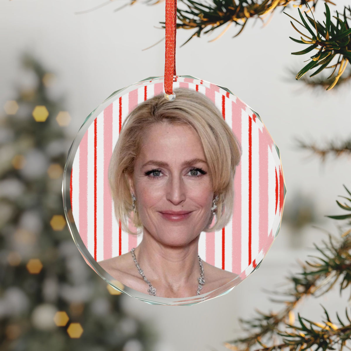 Gillian Anderson Christmas Ornament | Celebrity Fan Gift Keepsake