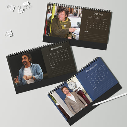 Richard Hammond 2027 Desk Calendar | Spiral Bound Photo Calendar | Fan Gift