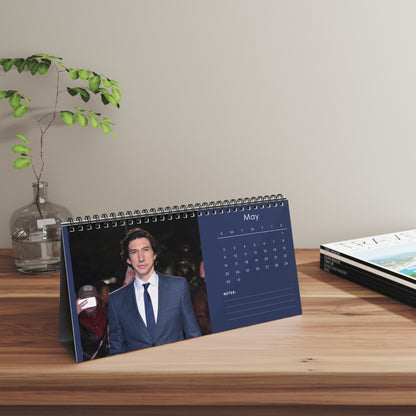 Adam Driver 2027 Desk Calendar Vol 3 | Spiral Bound Photo Calendar | Fan Gift