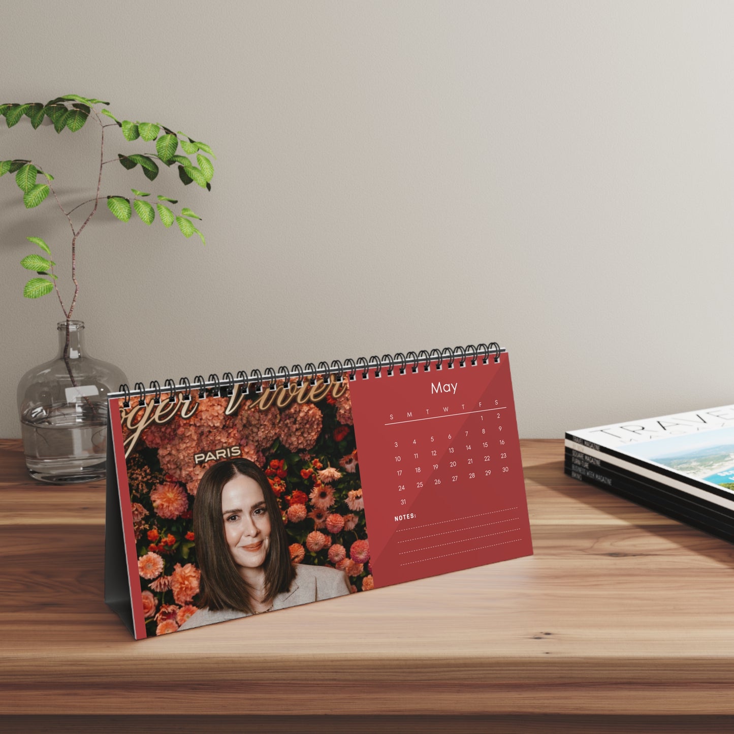 Sarah Paulson 2026 Desk Calendar | Celebrity Photo Calendar | Stylish Desk Accessory & Perfect Fan Gift