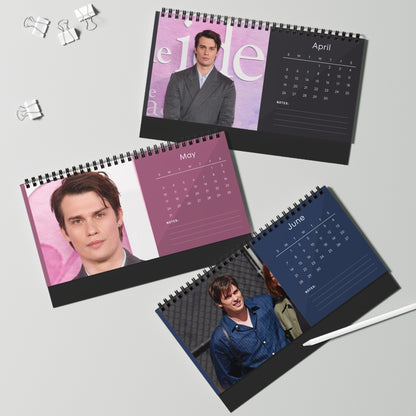 Nicholas Galitzine 2025 Desk Calendar - Dont Push
