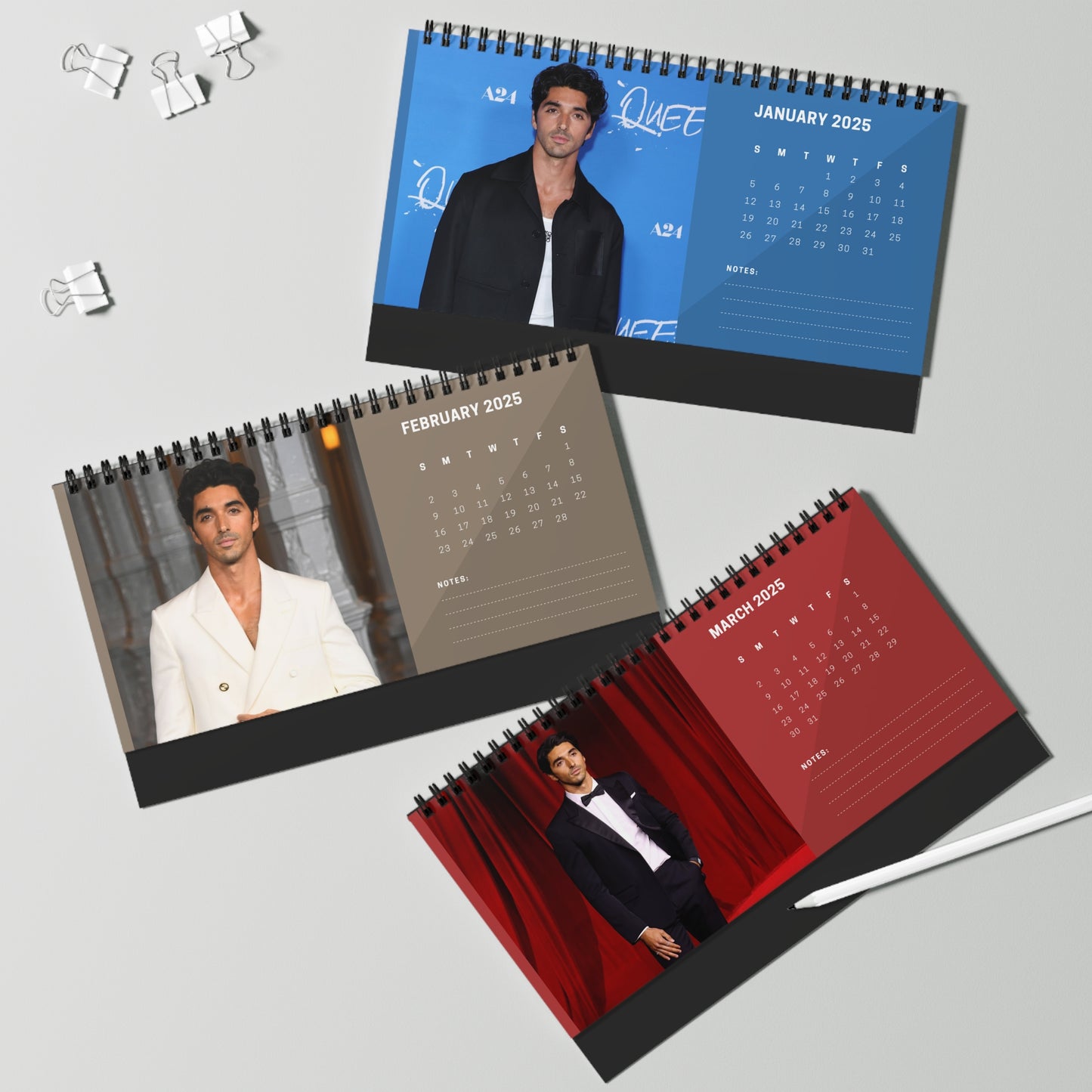 Taylor Zakhar Perez 2025 Desk Calendar | Taylor Zakhar Perez Calendar | Fan Gift