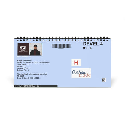Taylor Zakhar Perez 2026 Desk Calendar | Premium Spiral Bound Celebrity Photo Calendar | Collectible Fan Gift | Stylish Desk & Office Décor