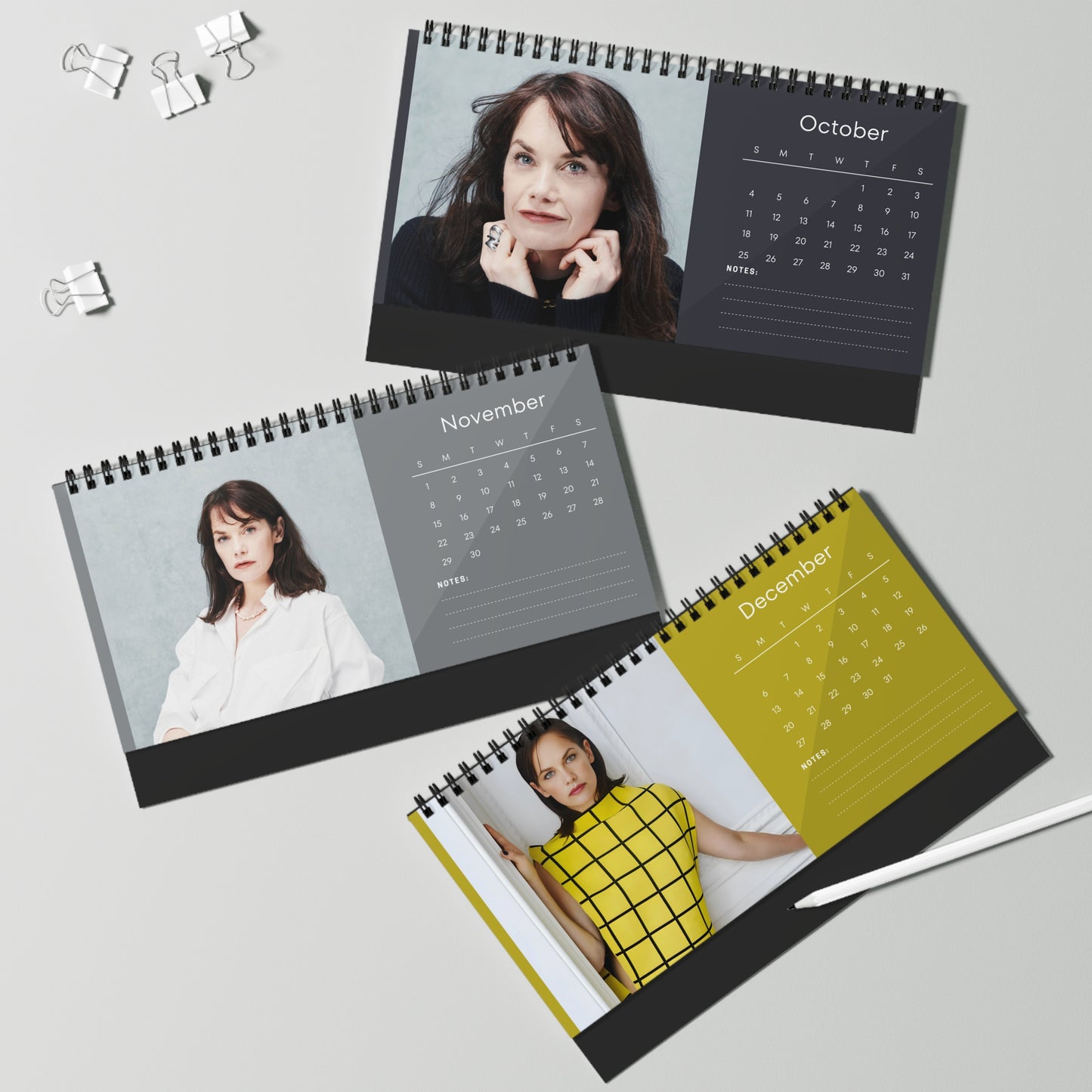 Ruth Wilson 2026 Desk Calendar | Elegant Celebrity Photo Calendar | Premium Fan Gift for Desk or Office