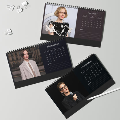 Sarah Paulson 2027 Desk Calendar Vol 2 | Spiral Bound Photo Calendar | Fan Gift