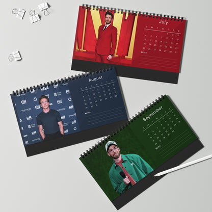 Chris Evans 2027 Desk Calendar Vol 2 | Spiral Bound Photo Calendar | Fan Gift