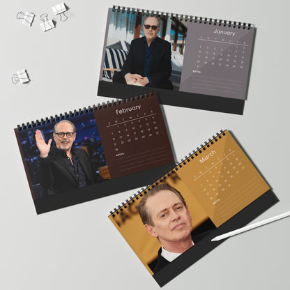 Steve Buscemi 2027 Desk Calendar | Spiral Bound Photo Calendar | Fan Gift