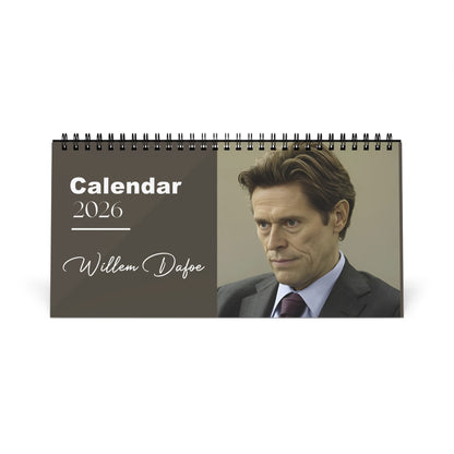 Willem Dafoe 2026 Desk Calendar | Hollywood Legend | Actor Gift for Movie Fans