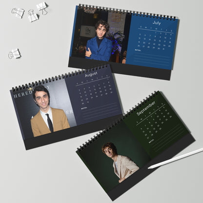 Alex Wolff 2026 Desk Calendar| Premium Spiral Bound Celebrity Photo Calendar | High Quality Collectible Gift for Fans & Desk Décor