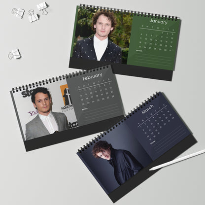 Anton Yelchin 2026 Desk Calendar | Star Trek Actor Gift | Hollywood Star Planner | Movie Memorabilia | Tribute Calendar