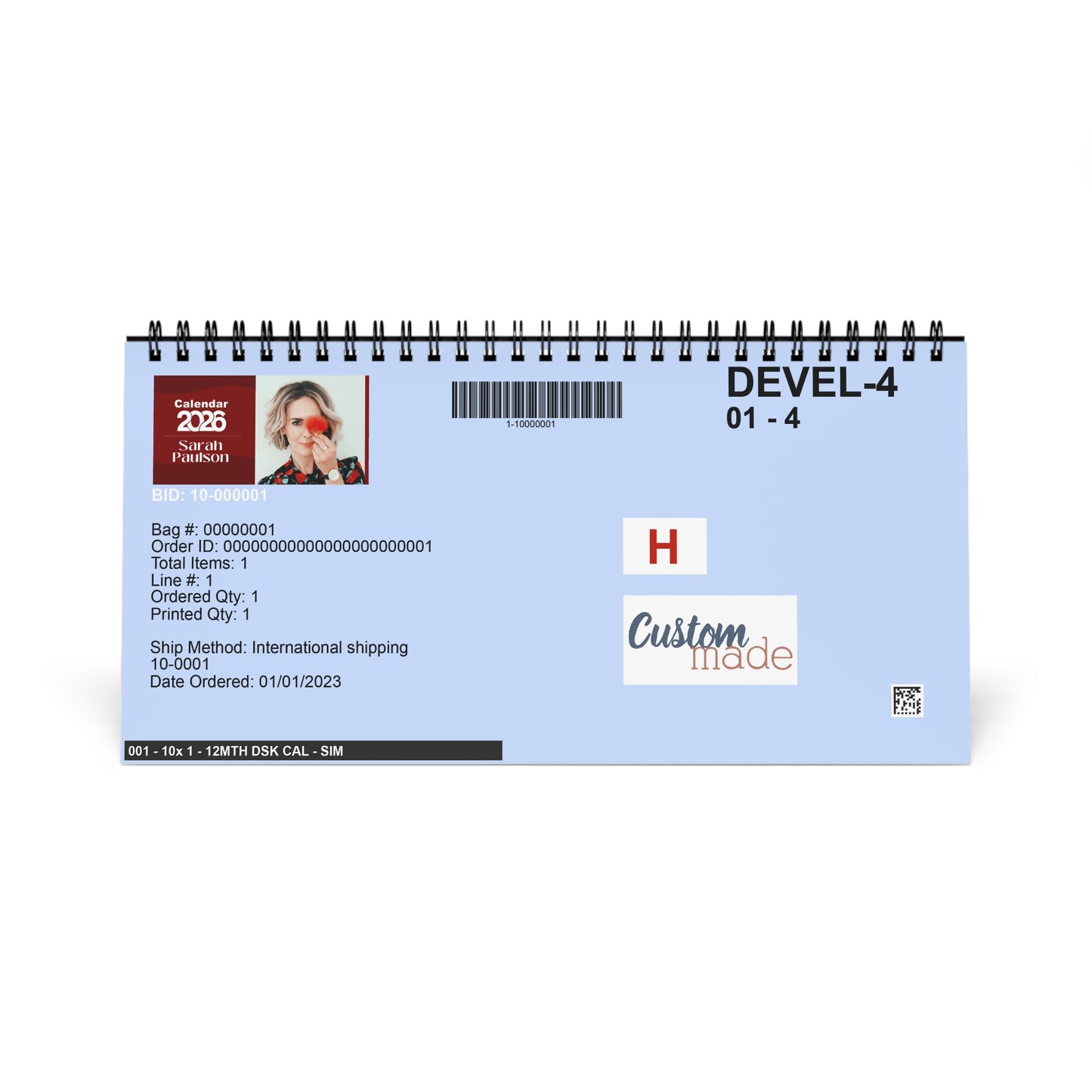 Sarah Paulson 2026 Desk Calendar | Premium Spiral Bound Celebrity Photo Calendar | Collectible Fan Gift | Stylish Desk & Office Décor