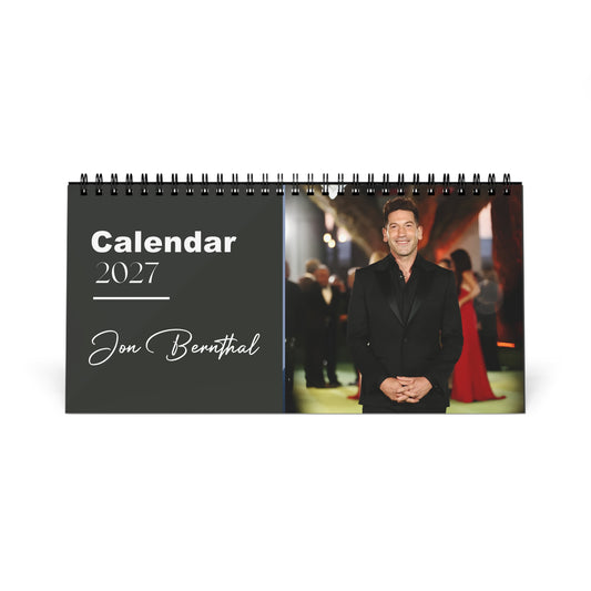 Jon Bernthal 2027 Desk Calendar Vol 2 | Spiral Bound Photo Calendar | Fan Gift