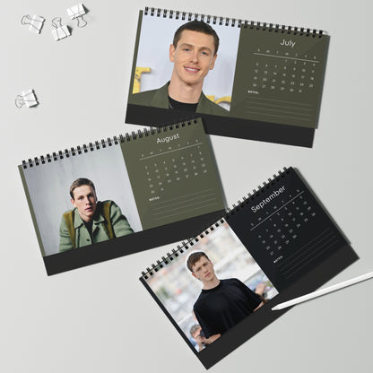 Harris Dickinson 2026 Desk Calendar | Actor Monthly Planner | Harris Dickinson Gift | The King's Man Calendar | Office Decor
