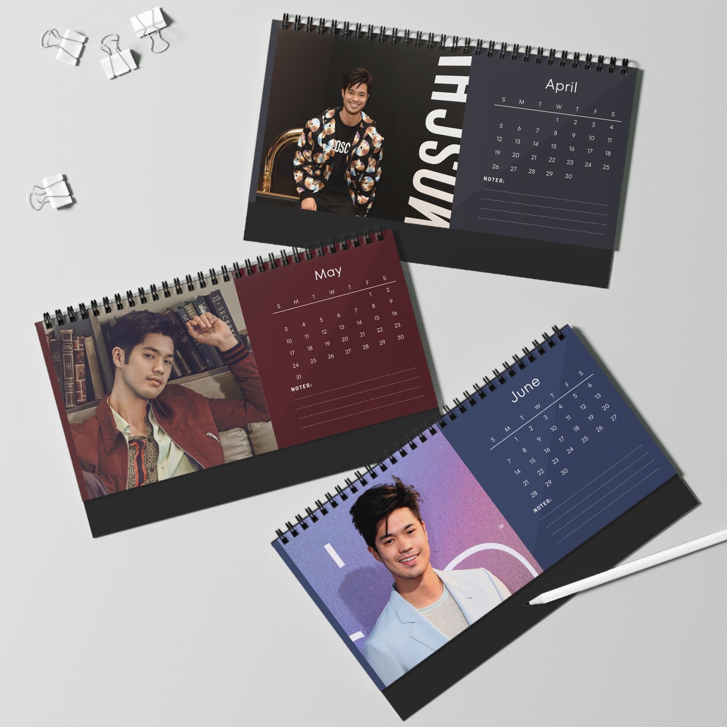 Ross Butler 2026 Desk Calendar | Premium Celebrity Photo Calendar | Stylish Desk Decor & Fan Gift