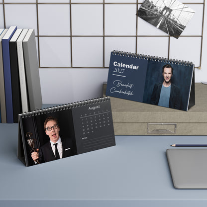 Benedict Cumberbatch 2027 Desk Calendar Vol 2 | Spiral Bound Photo Calendar | Fan Gift