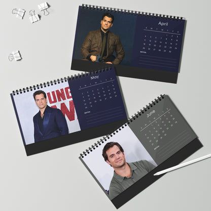Henry Cavill 2027 Desk Calendar Vol 4 | Spiral Bound Photo Calendar | Fan Gift