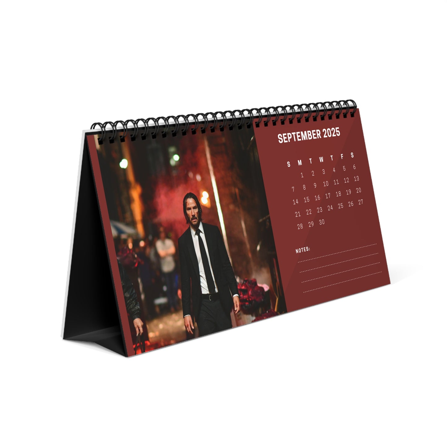 Keanu Reeves 2025 Desk Calendar | Keanu Reeves Calendar | Fan Gift