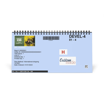 Tom Hiddleston 2026 Desk Calendar | Premium Spiral Bound Celebrity Photo Calendar | Collectible Fan Gift | Stylish Desk & Office Décor