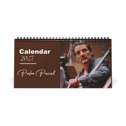 Pedro Pascal 2027 Desk Calendar Vol 1 | Spiral Bound Photo Calendar | Fan Gift