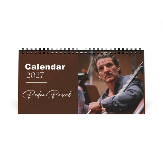 Pedro Pascal 2027 Desk Calendar Vol 1 | Spiral Bound Photo Calendar | Fan Gift