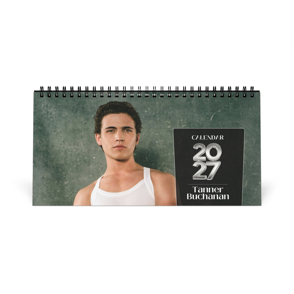 Tanner Buchanan 2027 Desk Calendar Vol 1 | Spiral Bound Photo Calendar | Fan Gift